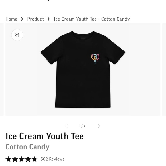 Ice Cream Youth Tee Cotton Candy - Picture 2 of 4